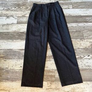 J. Crew Essential Wide Leg Pleated Wool Pants Women’s 14